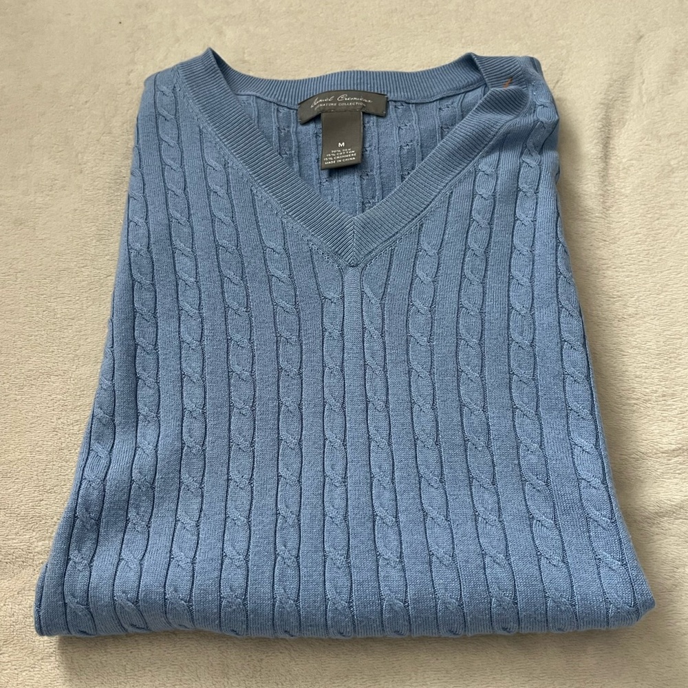Daniel Cremieux Signature Collection Silk/Cotton/Cashmere Blend Sweater Vest